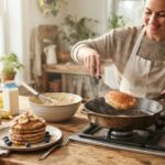 Com banana madura, aveia e canela: essa panqueca simples transforma ingredientes comuns em um café da manhã macio, nutritivo e pronto em poucos minutos
