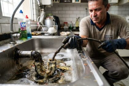 Não despeje gordura na pia nem acompanhada de detergente e água quente: ela pode esfriar mais adiante, endurecer dentro da tubulação e formar bloqueios difíceis de remover