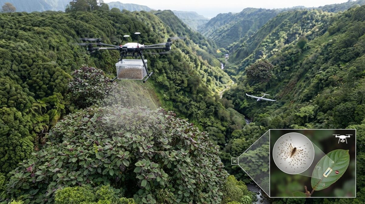 Plantada em 1825 como cultura alimentar, 200 anos depois tornou-se uma árvore invasora, combatida por drones e insetos